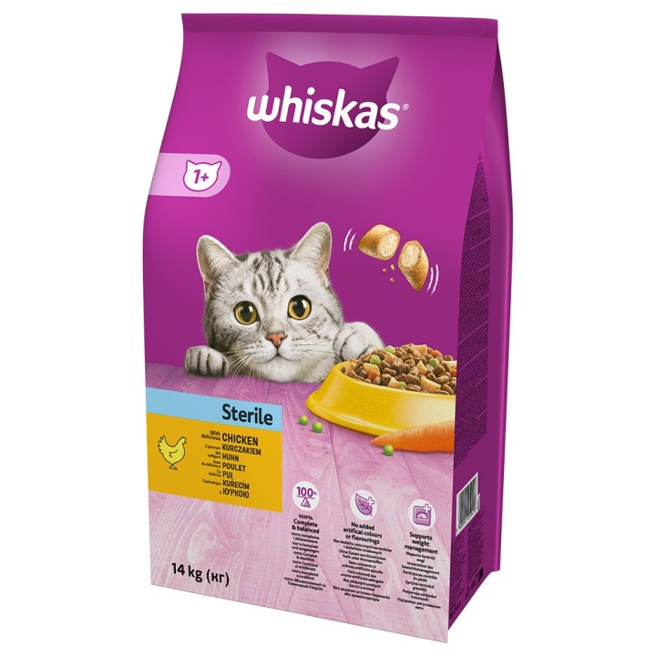 Whiskas 1+ Sterile Huhn - 14 kg