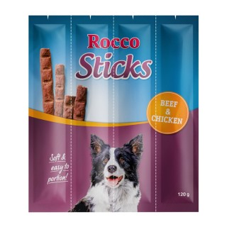 Sparpaket Rocco Sticks 120 g / Sparpaket % - Rind & Huhn 3 x 12 Stück (360 g)
