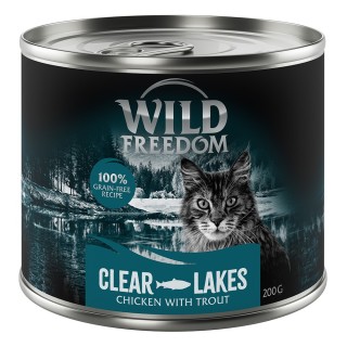 Wild Freedom Adult 6 x 200 g - getreidefreie Rezeptur - Clear Lakes: Forelle & Huhn