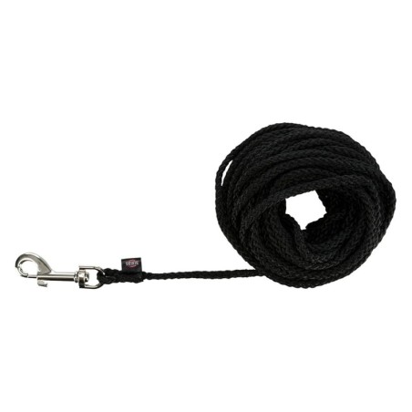 Trixie Schleppleine rund, schwarz - Größe S–M: 10 m lang, Ø 5 mm