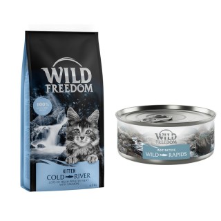 6,5 kg Wild Freedom + 6 x 70 g "Instinctive" Nassfutter gratis! - Kitten: Cold River - Lachs + 6 x 70 g Lachs