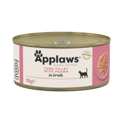 Sparpaket Applaws in Brühe 48 x 156 g - Thunfisch mit Garnele