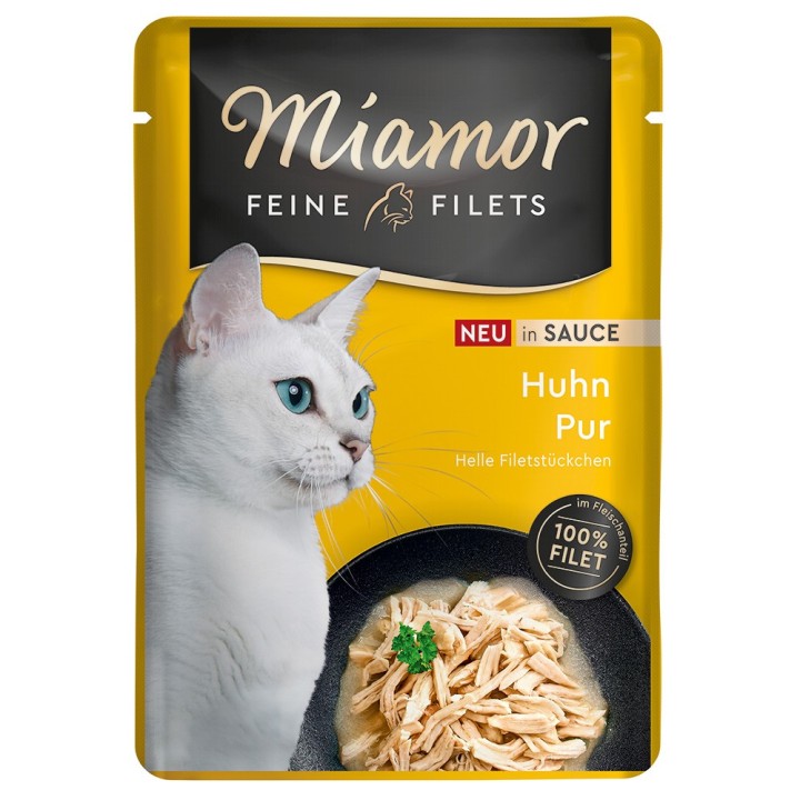 Miamor Feine Filets in Soße 6 x 100 g - Huhn Pur