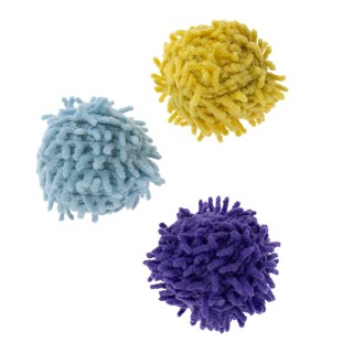 TIAKI Pompom Ball-Set mit Katzenminze - 3 Stück