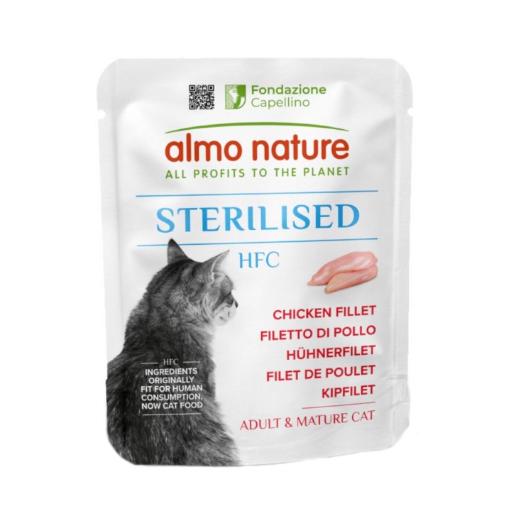 Almo Nature HFC Sterilised 6 x 50 g - Hühnerfilet