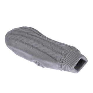 zooplus Basics Hundepullover, grau - ca. 35 cm Rückenlänge