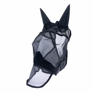 Nomad Tales Fliegenmaske mit Ohren & Nüsternschutz Classic, schwarz - Pony
