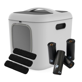 Rotho MyPet BIALA Aktivkohlefilter - Sparset: 3 Aktivkohlefilter + Katzentoilette BIALA XL