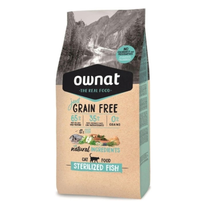 Ownat Cat Just Grain Free Sterilised Fisch - 3 kg