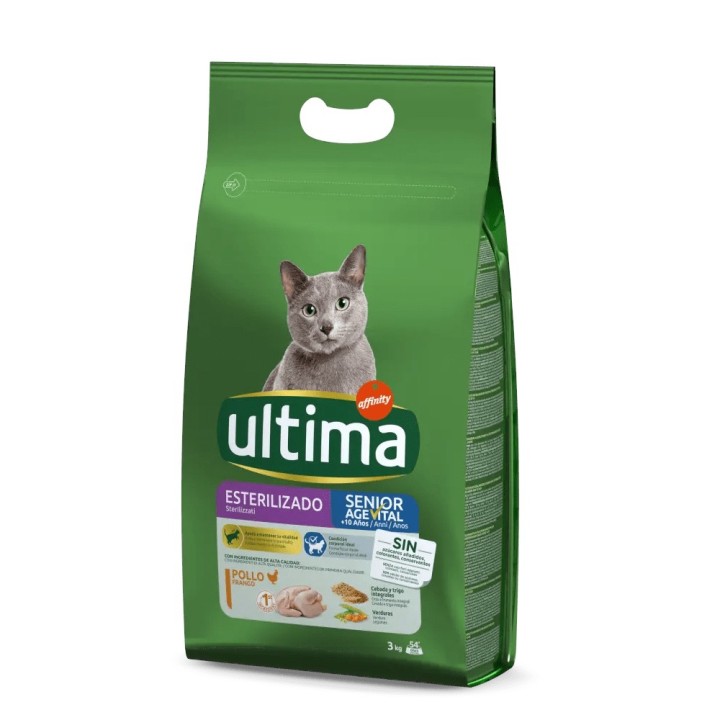 Ultima Cat Sterilized Senior Huhn - 3 kg