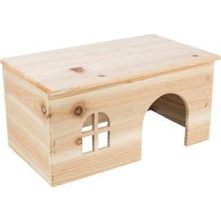 TRIXIE Haus nagelfrei aus Holz für Zwergkaninchen - 1 Stück