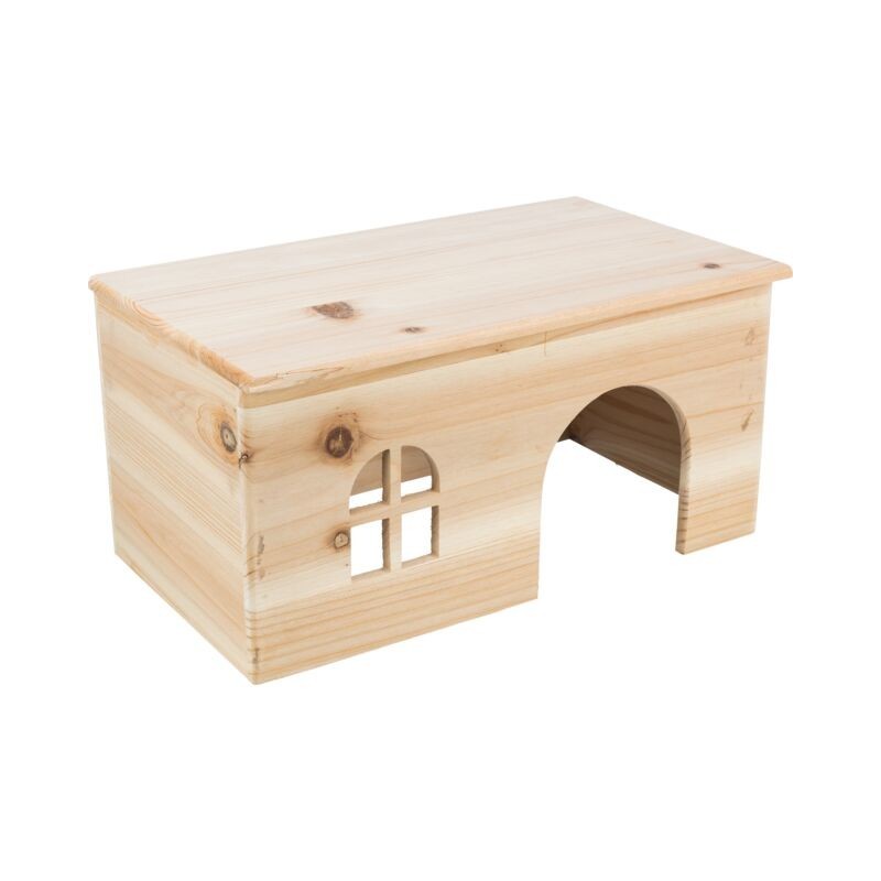 TRIXIE Haus nagelfrei aus Holz für Zwergkaninchen - 1 Stück