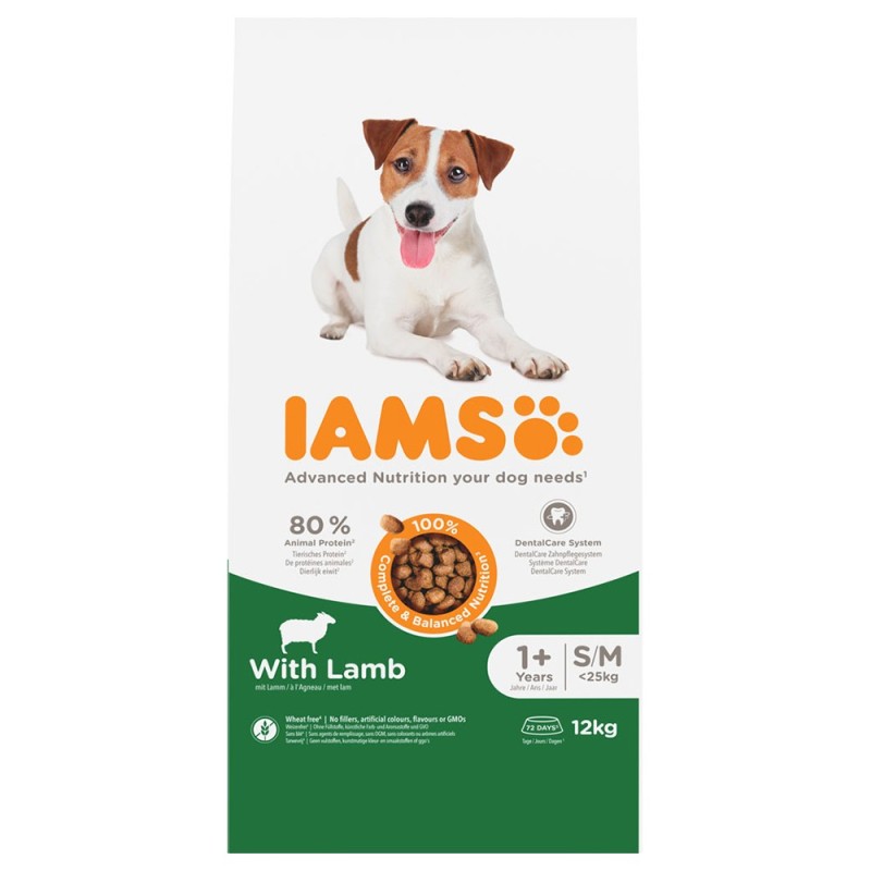 IAMS Advanced Nutrition Adult Small & Medium Dog mit Lamm - 12 kg