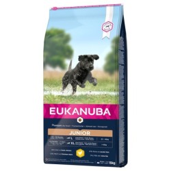 15 kg Eukanuba Trockenfutter mit Huhn zum Sonderpreis! - Junior Large