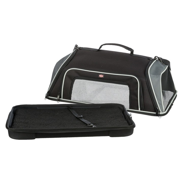 Trixie Airline Tragetasche Boarding - schwarz/grau, L 55 x B 23 x H 40 cm