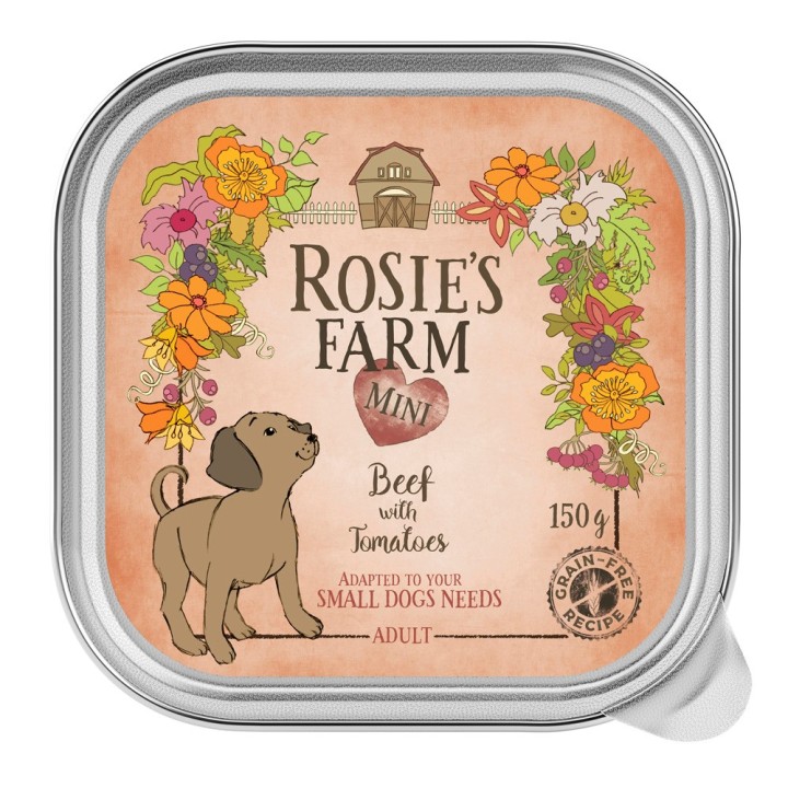 Rosie's Farm Mini 6 x 150 g - Rind mit Tomaten