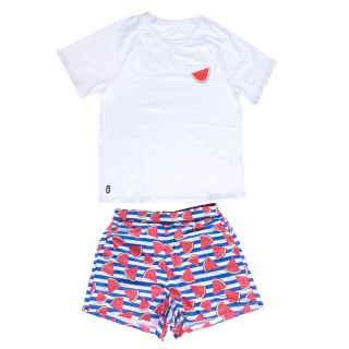 TIAKI Pet & Parent Pyjama im Partnerlook, Melone - Pyjama für Hundeeltern: Größe S