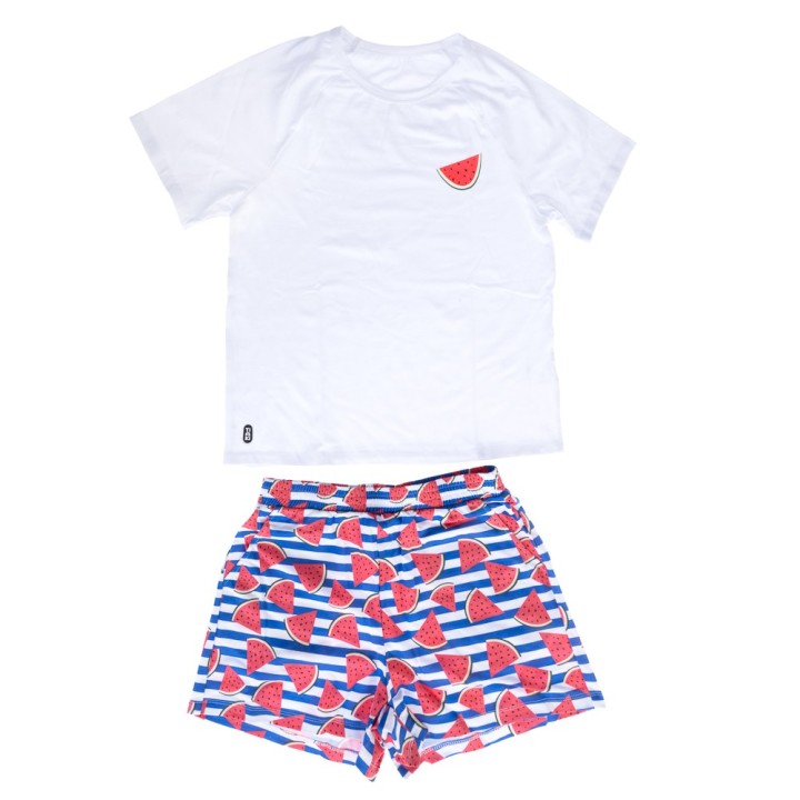 TIAKI Pet & Parent Pyjama im Partnerlook, Melone - Pyjama für Hundeeltern: Größe S