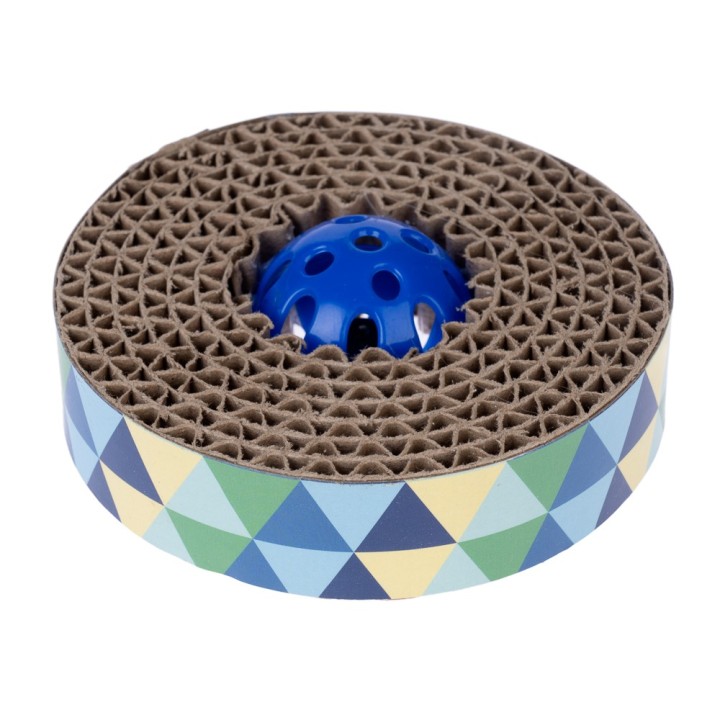 zooplus Basics Katzenspielzeug Spin & Scratch - Ø 10 x H 4 cm