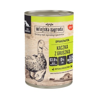 Wiejska Zagroda Dog 12 x 400 g - Ente mit Birne