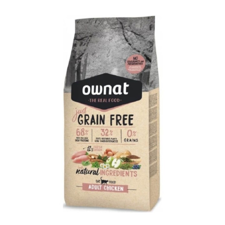 Ownat Cat Adult Just Grain Free Huhn - 3 kg