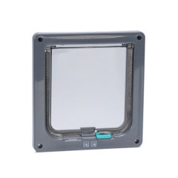 Karlie Katzenklappe mit 2-Wege-Verschluss - grau: B 20 x H 19,2 cm