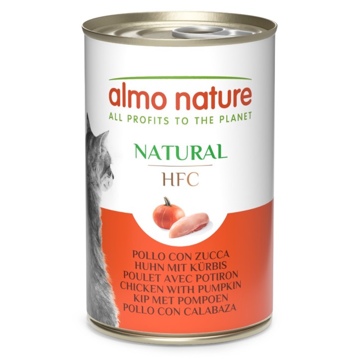 5 + 1 gratis! 6 x 140 g Almo Nature HFC Natural - Huhn mit Kürbis