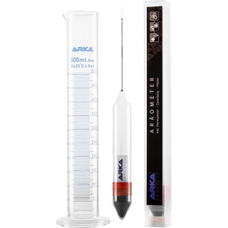 ARKA Aräometer inkl. Thermometer + Messzylinder - 1 Stk