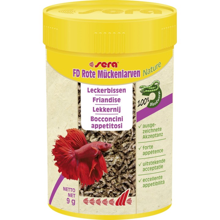 Sera FD Rote Mückenlarven - 100ml