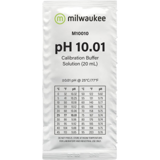 Milwaukee M10010B pH 10.01 Kalibrierlösungsbeutel (25 x 20 ml) - 1 Set