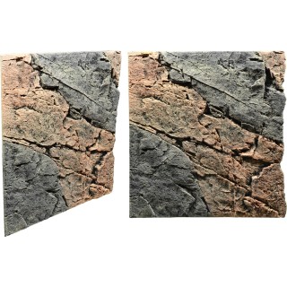 Back to Nature Aquarium Rückwand Slim Line Basalt/Gneiss 3D - 60B (53x4,5x56cm)