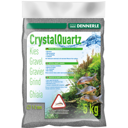Dennerle Kristall-Quarzkies Schiefergrau - 5 kg