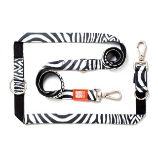 Max & Molly Multi-Function Hundeleine - Zebra - S