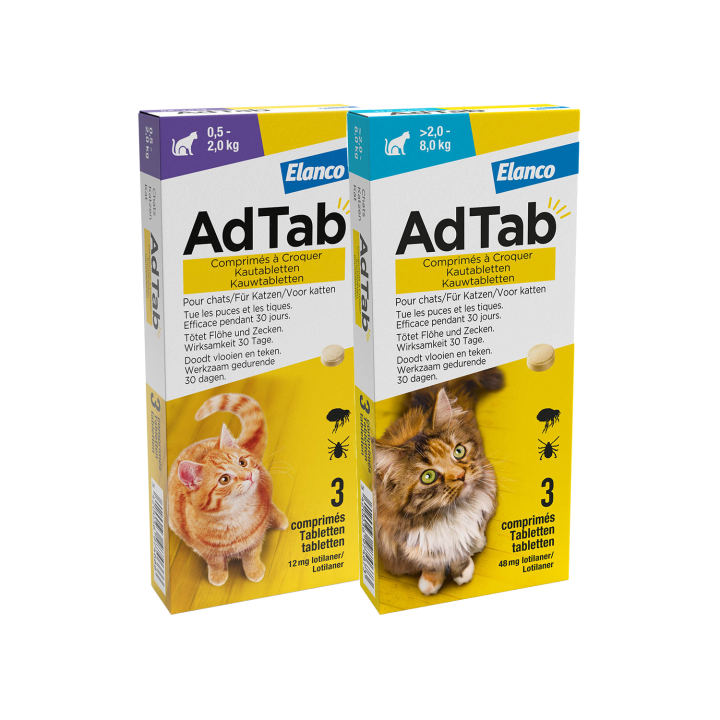 AdTab 12 mg - 0,5-2 kg - 3 tabletten