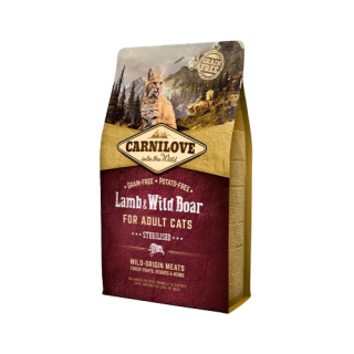 Carnilove Sterilised Katzenfutter - Lamm & Wildschwein - 6 kg