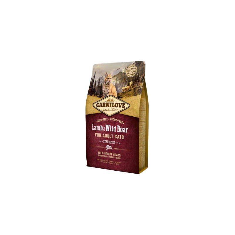 Carnilove Sterilised Katzenfutter - Lamm & Wildschwein - 6 kg