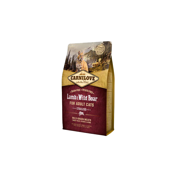 Carnilove Sterilised Katzenfutter - Lamm & Wildschwein - 6 kg