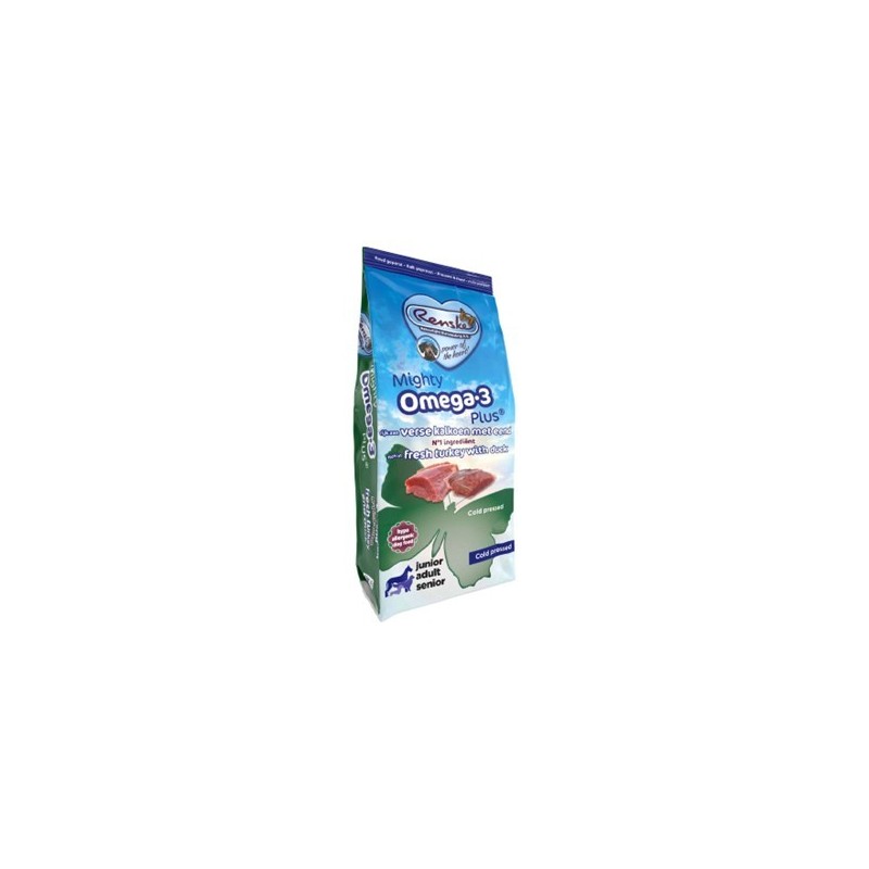 Renske Mighty Omega 3 Plus Cold Pressed - frische Pute mit Ente - 12 kg