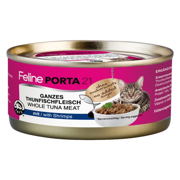 Feline Porta 21 6 x 156 g - Thunfisch mit Shrimps