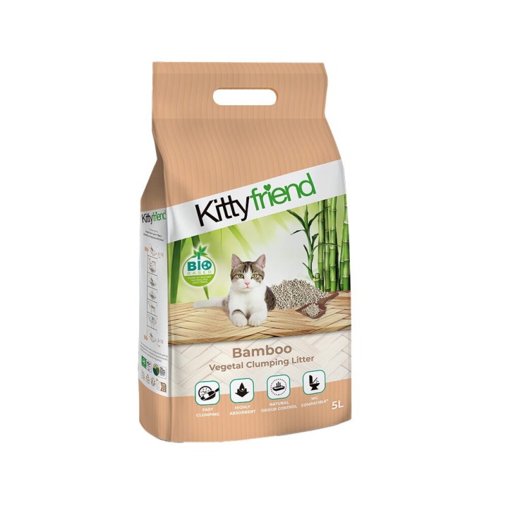 Kitty Friend Bamboo Klumpstreu - 5L