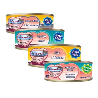 Renske Frischfleisch-Mahlzeiten Katzenfutter - Dosen - Thunfisch - 24 x 70 g