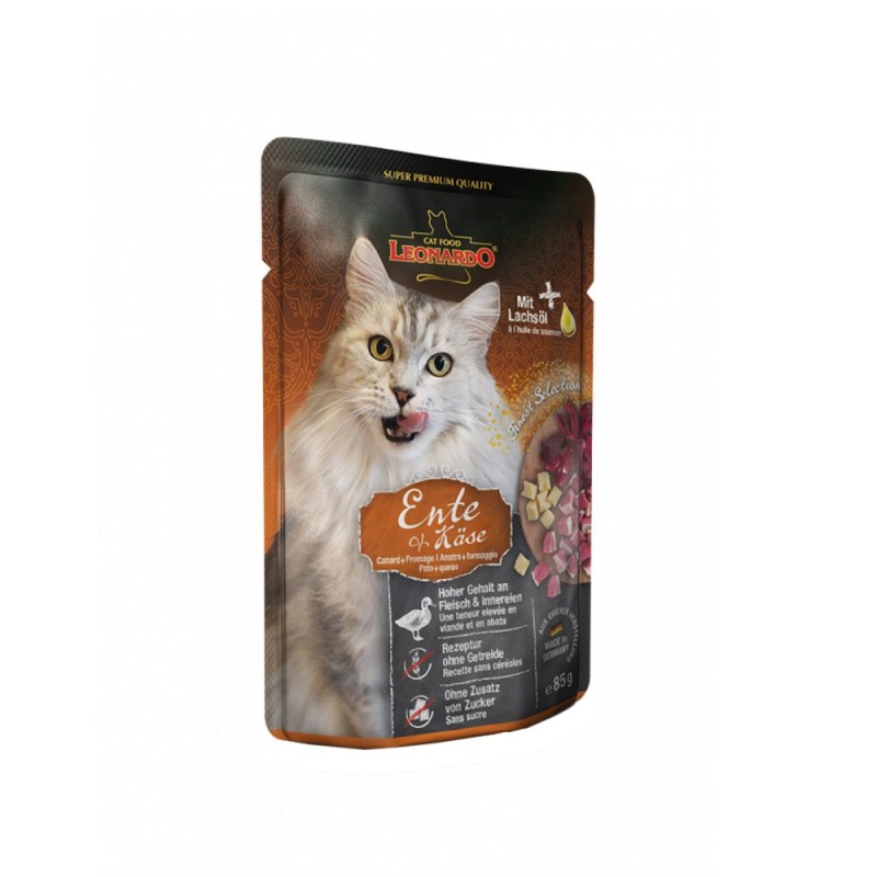 Leonardo Adult Katze Nassfutter - Fleischmenü - 16 x 85 g