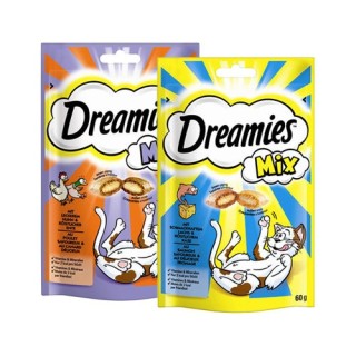 Dreamies Katzensnack Mix - Lachs & Käse - 60 g