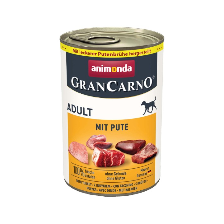 Animonda GranCarno Original Adult Hundefutter - Dosen - Rind & Wild - 6 x 400 g