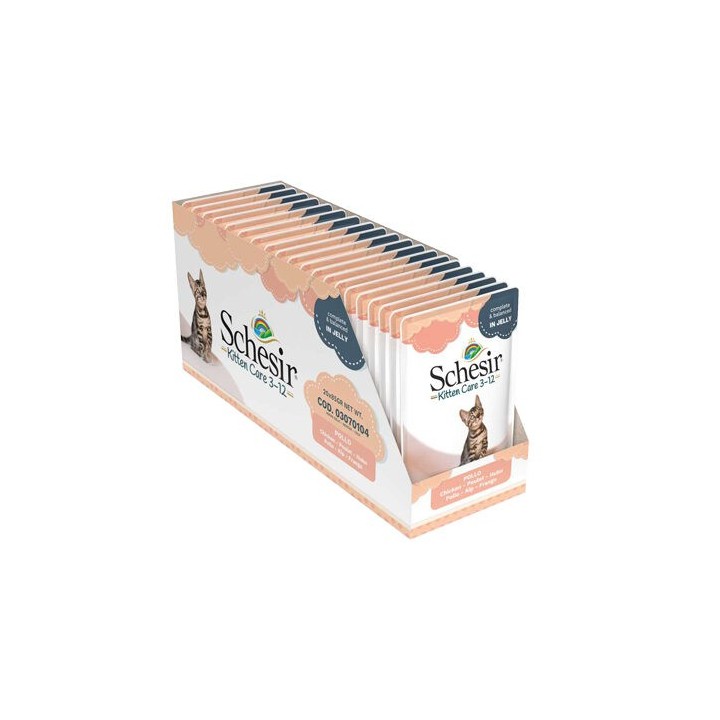 Schesir Nassfutter Kitten - Huhn - 20 x 85 g