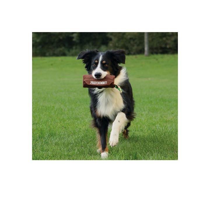 Trixie Preydummy - Braun mit gelber Schlaufe - ø 5 × 12 cm