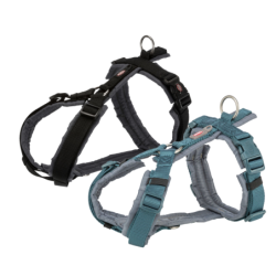 Trixie Premium Trekking Hundegeschirr - schwarz/graphit - XS-S