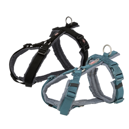 Trixie Premium Trekking Hundegeschirr - schwarz/graphit - XS-S