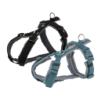Trixie Premium Trekking Hundegeschirr - schwarz/graphit - XS-S
