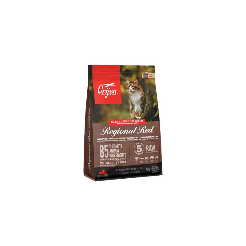 Orijen Regional Red Whole Prey Katzenfutter - 1,8 kg